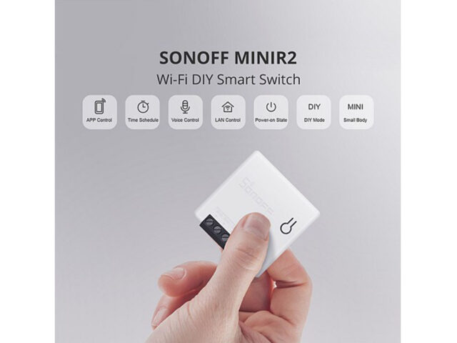 Sonoff MINIR2 10A Wi-Fi Two-Way Smart Switch - Robots Cyprus