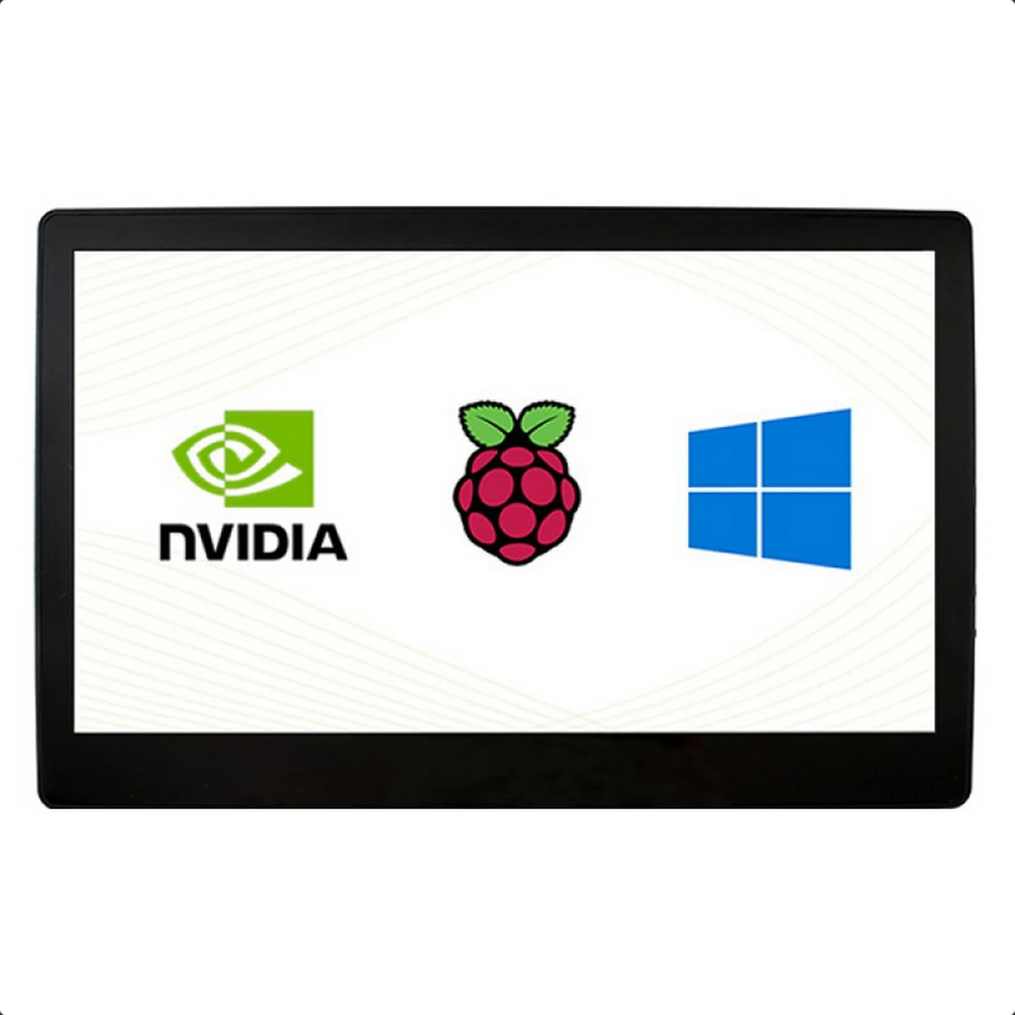 11.6inch Capacitive Touch Screen LCD with Case, 1920×1080, HDMI, IPS, Various Systems Support