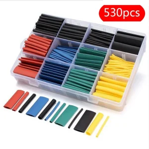 530pcs/lot heat shrink tube 2:1 Heat Shrink Tubing set 9 sizes 5 colors