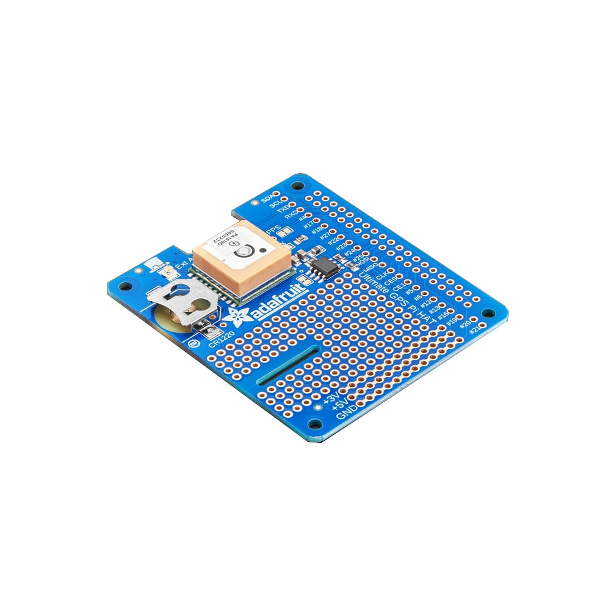 Adafruit Ultimate GPS HAT for Raspberry Pi A+/B+/Pi 2/3/4/Pi 5 – Mini Kit