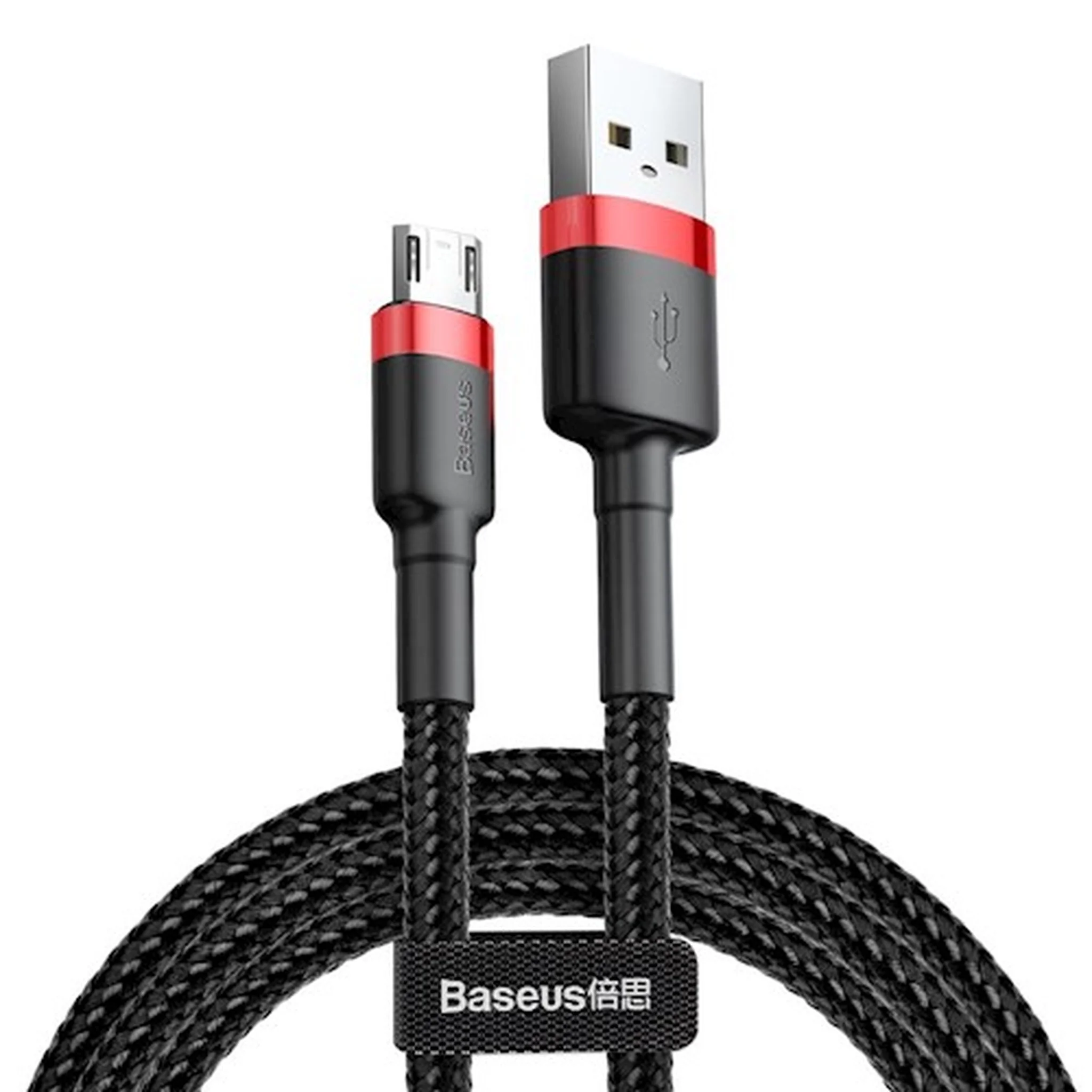 Baseus Cafule cable USB – microUSB 1,0 m 2,4A red-black
