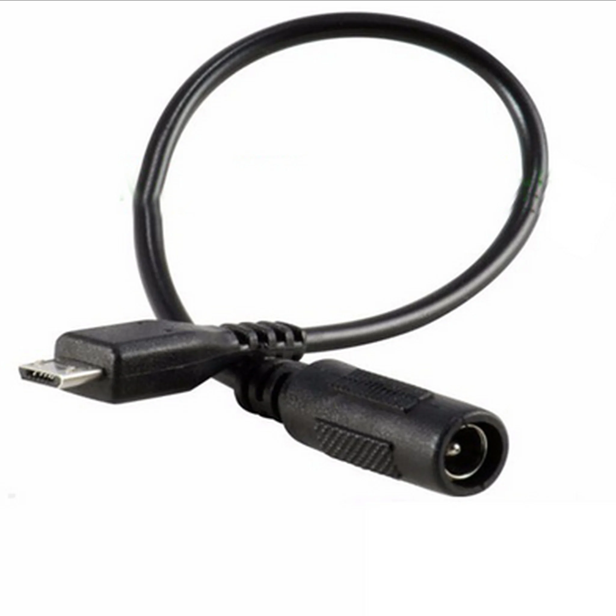 DC 5.5*2.1 Female to Micro USB Male Cable Adapter Converter