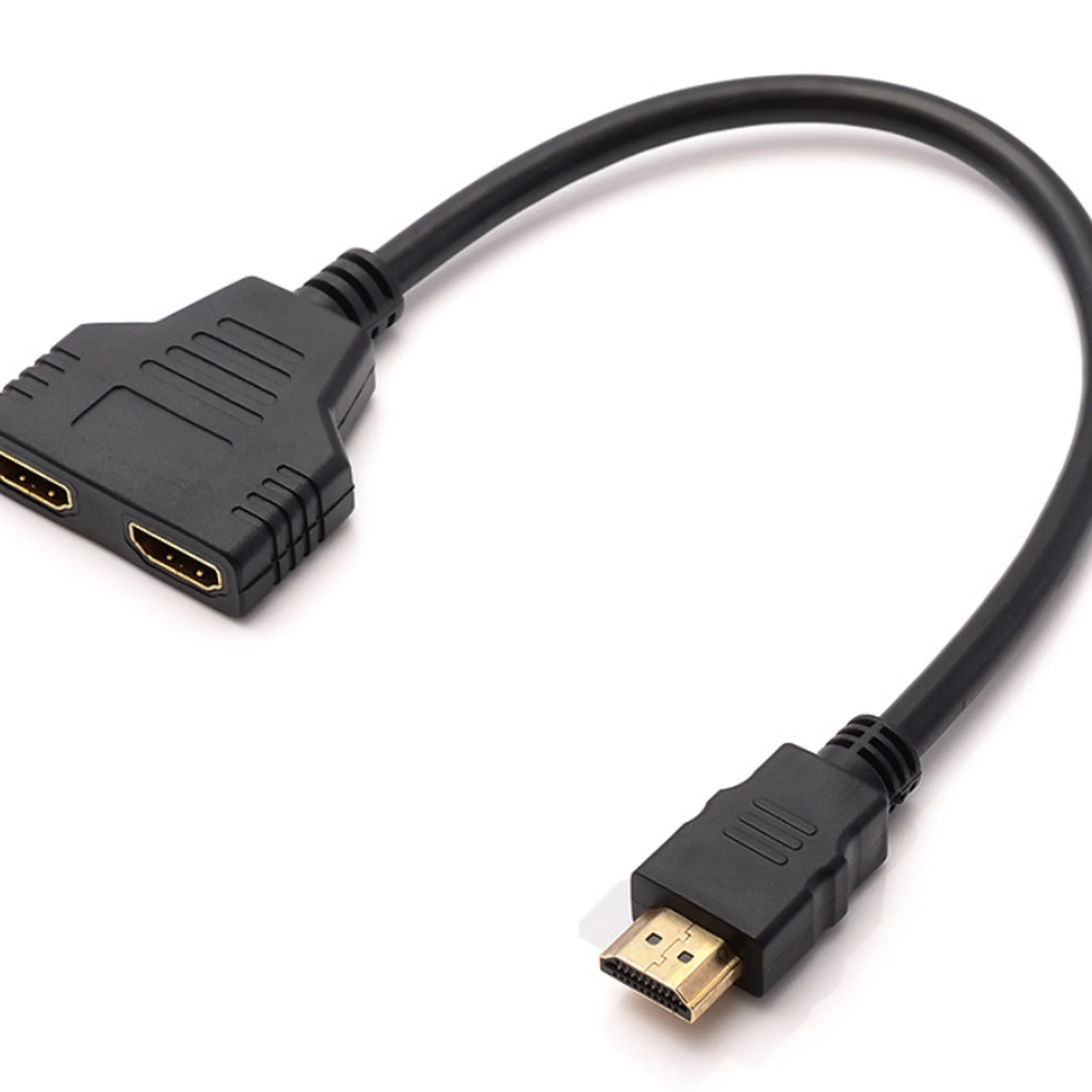 HDMI 1 to 2 HDMI male to female splitter cable.