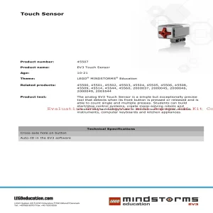 LEGO Education EV3 Touch Sensor