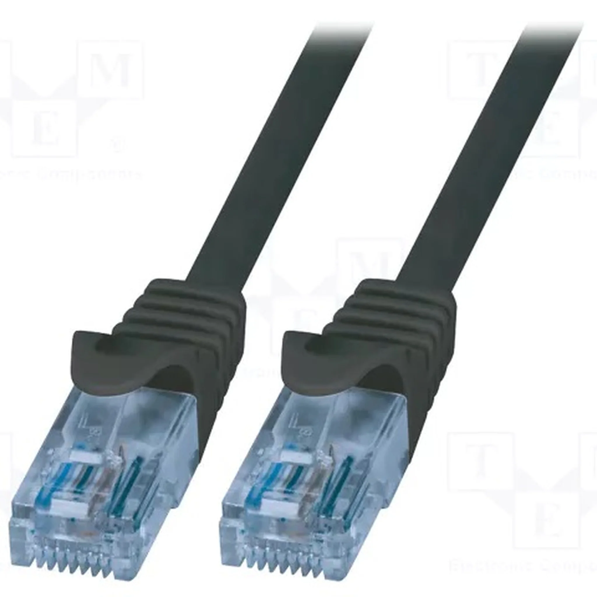 LOGILINK CP3013U Patch cord RJ45 – 6a μήκος 0,25μ – Μαύρο