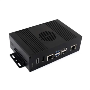 Multi-functional All-in-one Mini-Computer Kit Designed for Raspberry Pi 5 (NOT included), Aluminum Alloy Case, Supports PCIe to M.2 interface