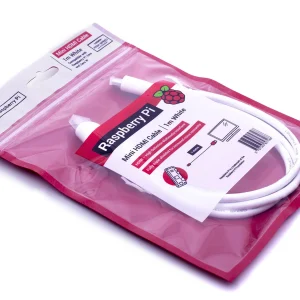 Official καλώδιο για το Raspberry Pi Zero mini HDMI to Std HMDI Cable, 1M, White
