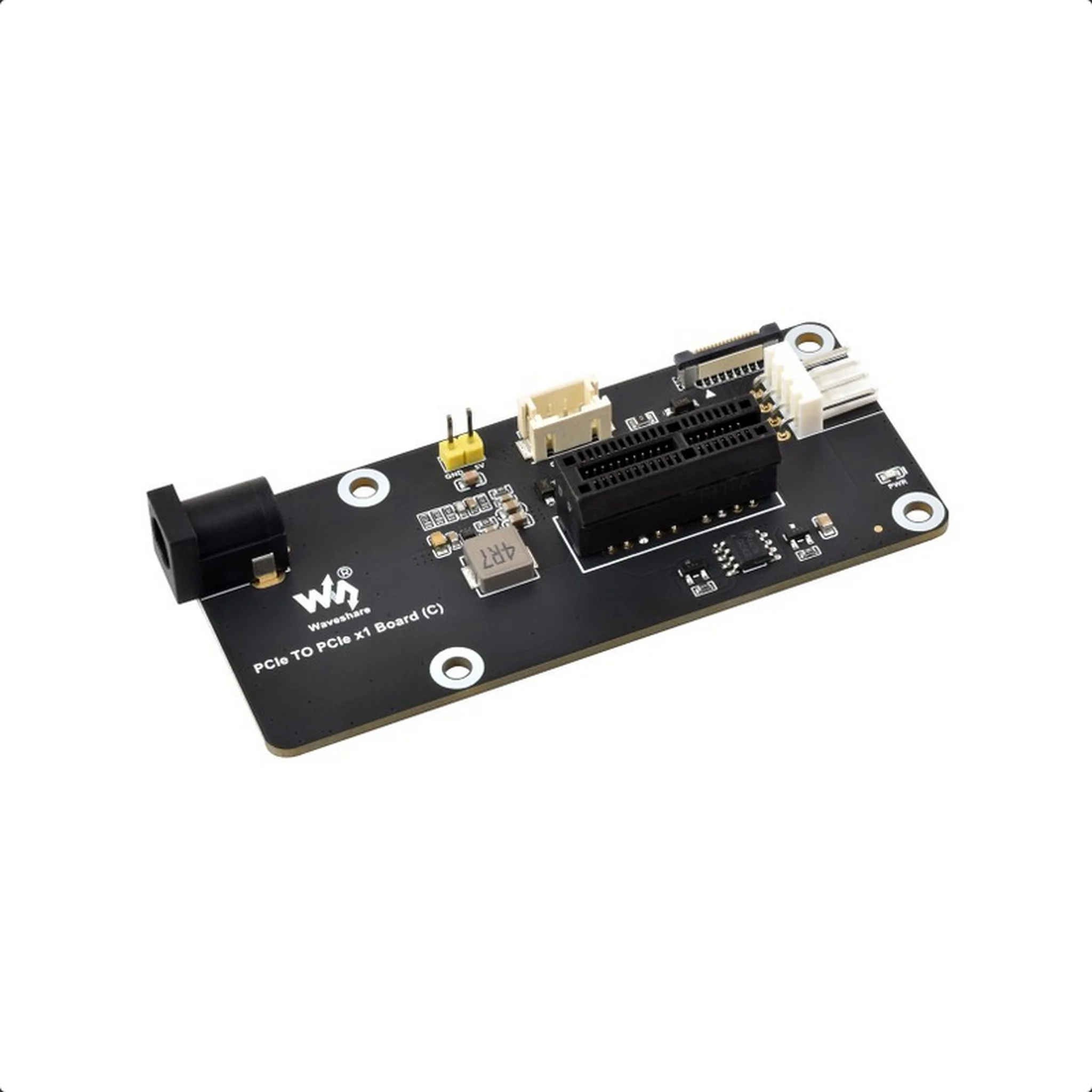 PCIe FFC Connector To Standard PCIe x1 Slot Adapter Board (C) For Raspberry Pi 5, Compatible With PCIe x1, x4, x8, And x16 Interface Devices