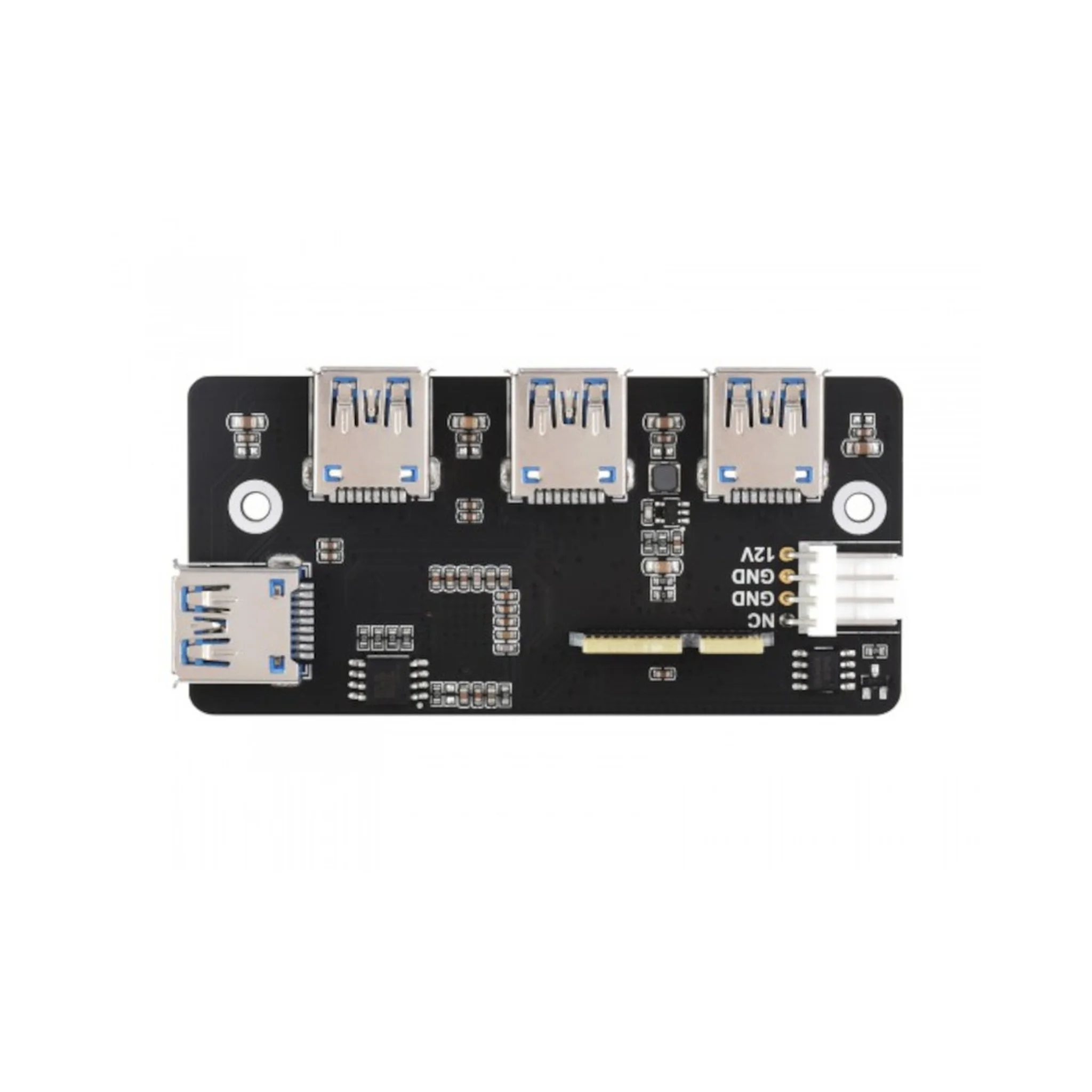 PCIe TO USB 3.2 Gen1 Adapter, for Raspberry Pi Compute Module 4 IO Board, 4x HS USB