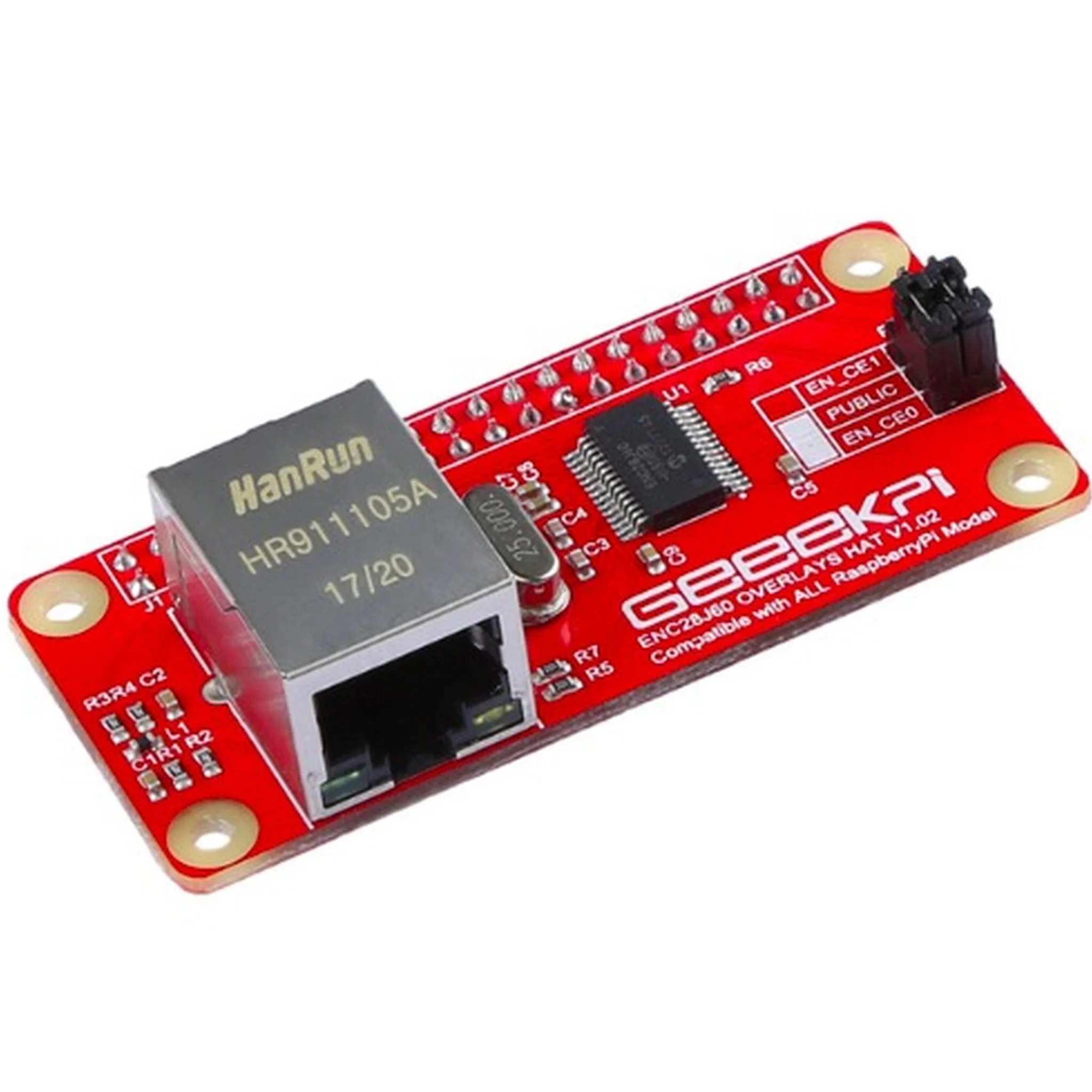 PI ZERO/ZERO W ENC28j60 Network Ethernet Adapter Module