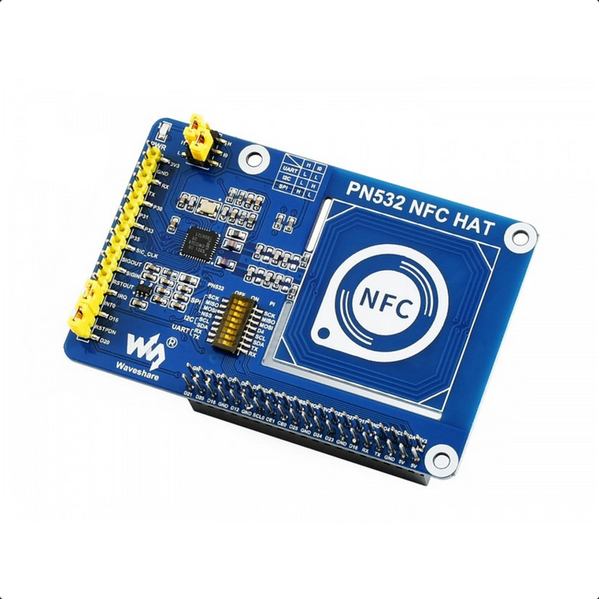 PN532 NFC HAT for Raspberry Pi, I2C / SPI / UART