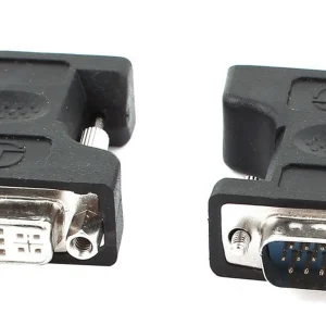 POWERTECH adapter VGA 15P M σε DVI-I 24+5 F, συμβατό και με 24+1HDMI 19pin θηλυκό σε DVI 24+1 αρσενικό