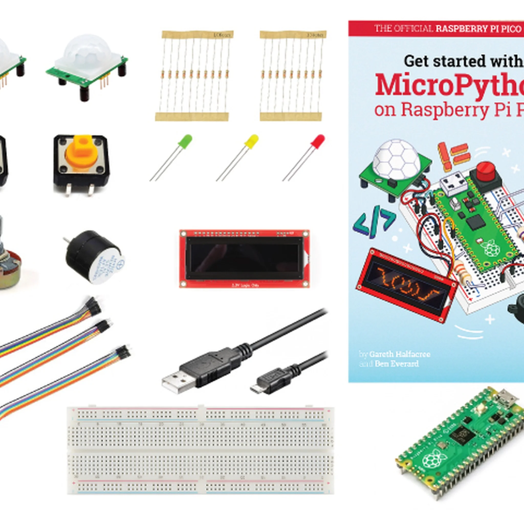 Pico KIT for Official Get Started with MicroPython on Raspberry Pi Pico Book