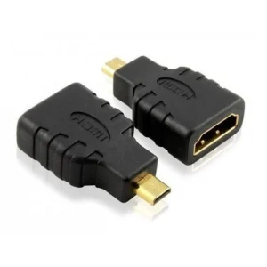 Powertech micro HDMI male – HDMI female  (for use with Raspberry Pi 4)