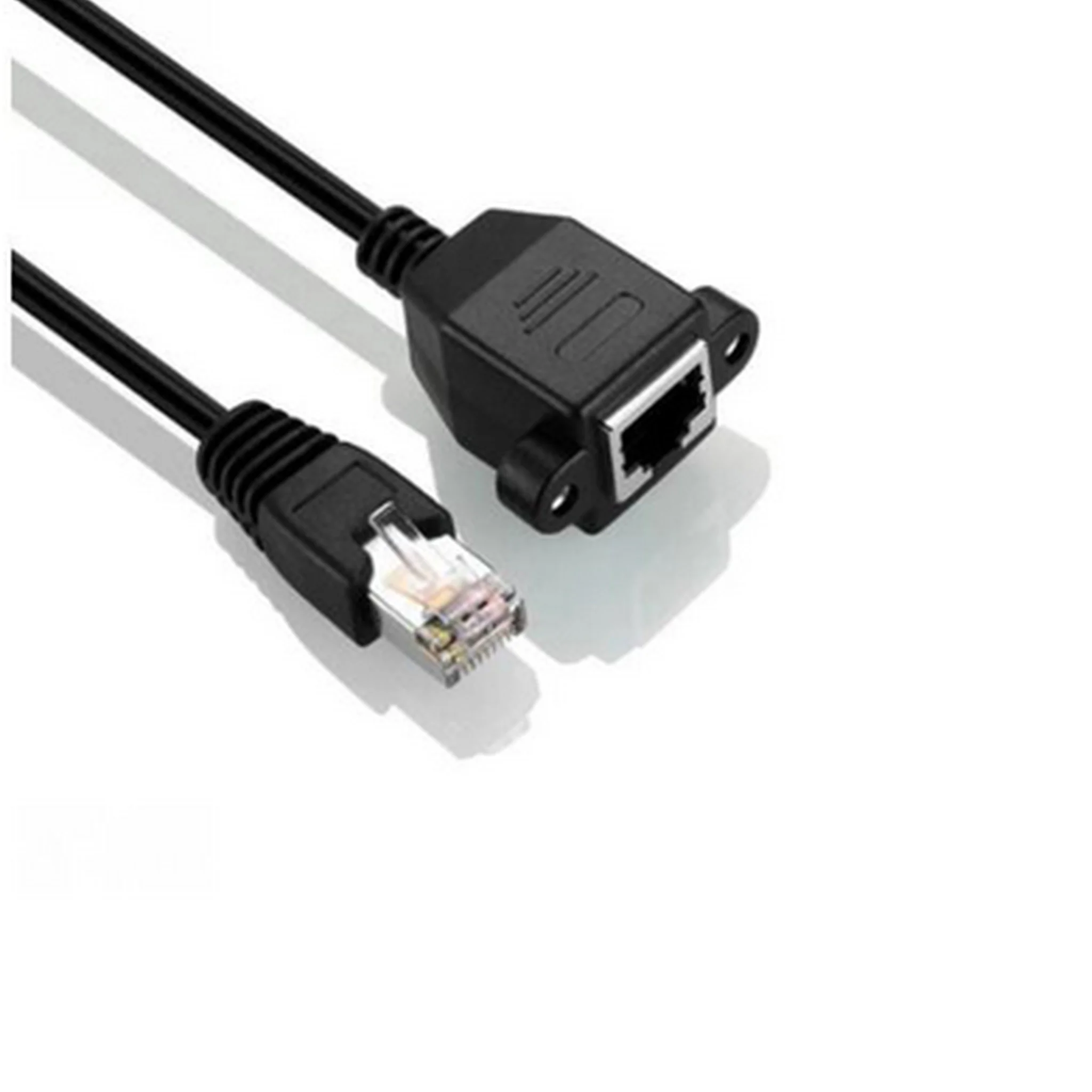 RJ45 Female to Male Adapter Network Extension Cable