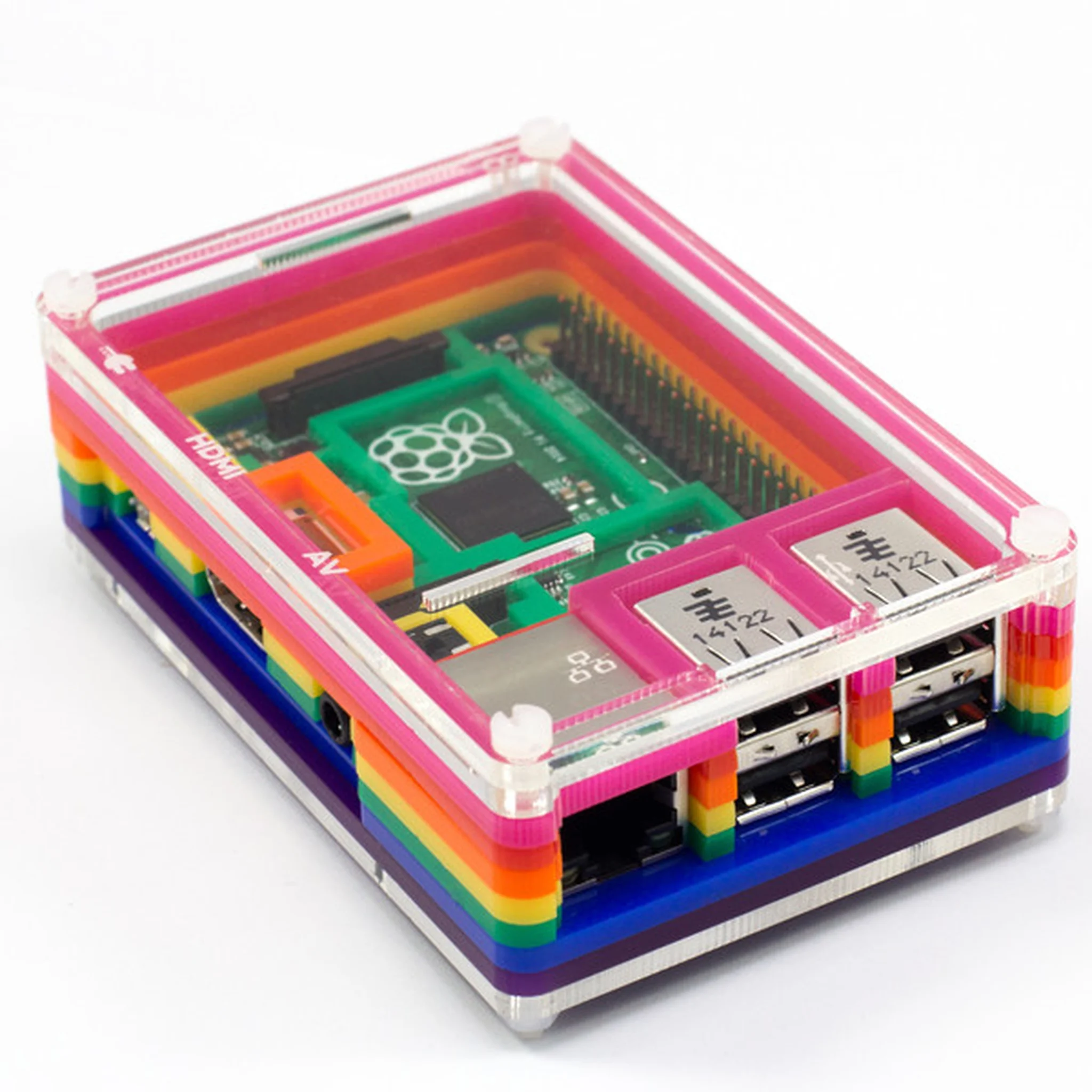 Rainbow Pibow – Θήκη για Raspberry Pi Model B+ /2