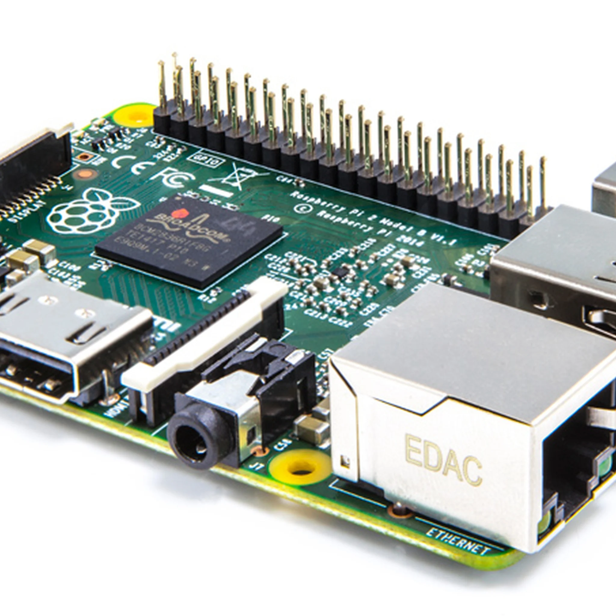 Raspberry Pi 2 Quad Core CPU, 1GB RAM