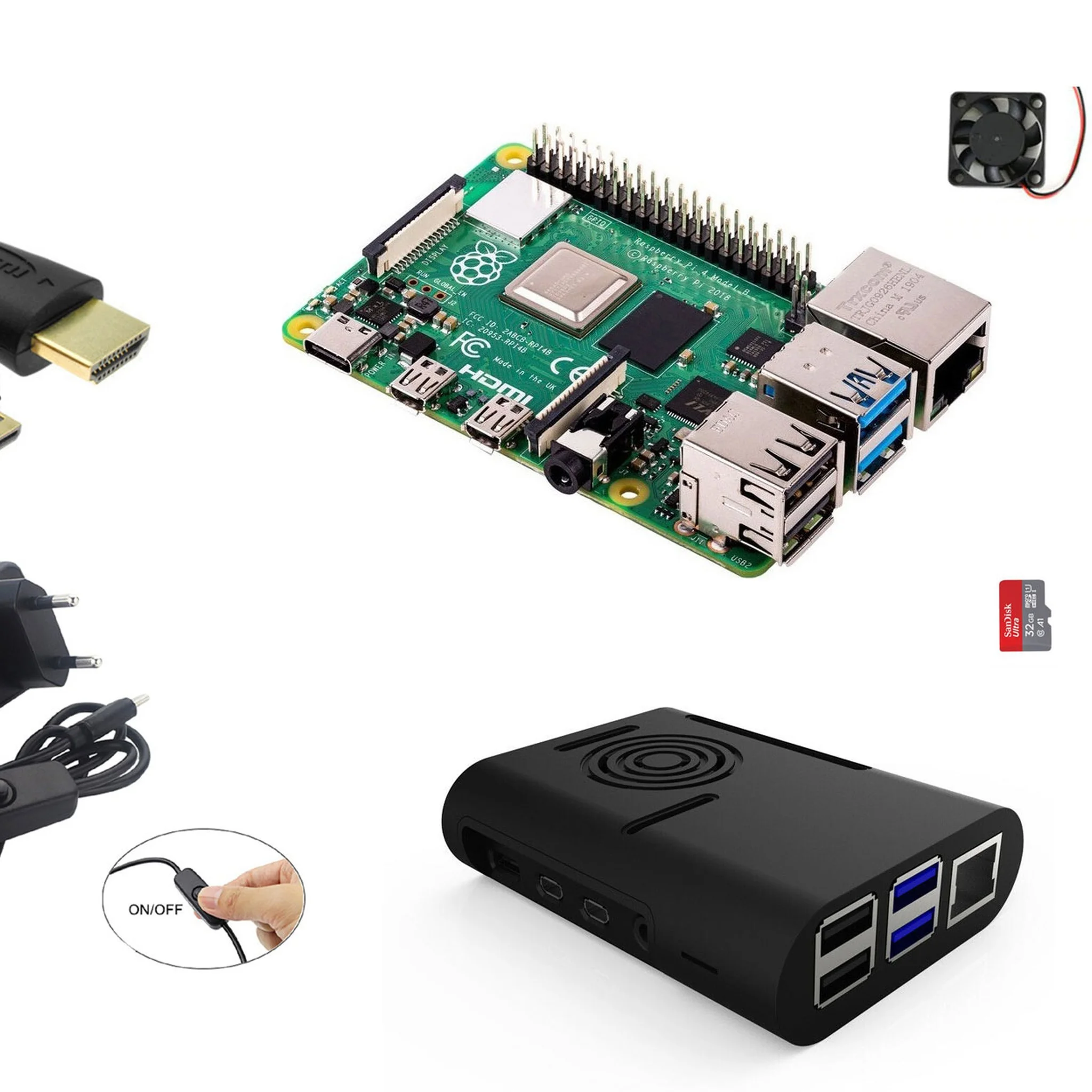 Raspberry Pi 4 Model B 4GB Low budget Kit