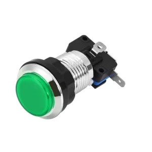 Round 33MM Electroplated Green Push Button for Arcade Game Console Controller DIY