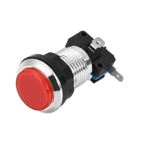Round 33MM Electroplated Red  Push Button for Arcade Game Console Controller DIY