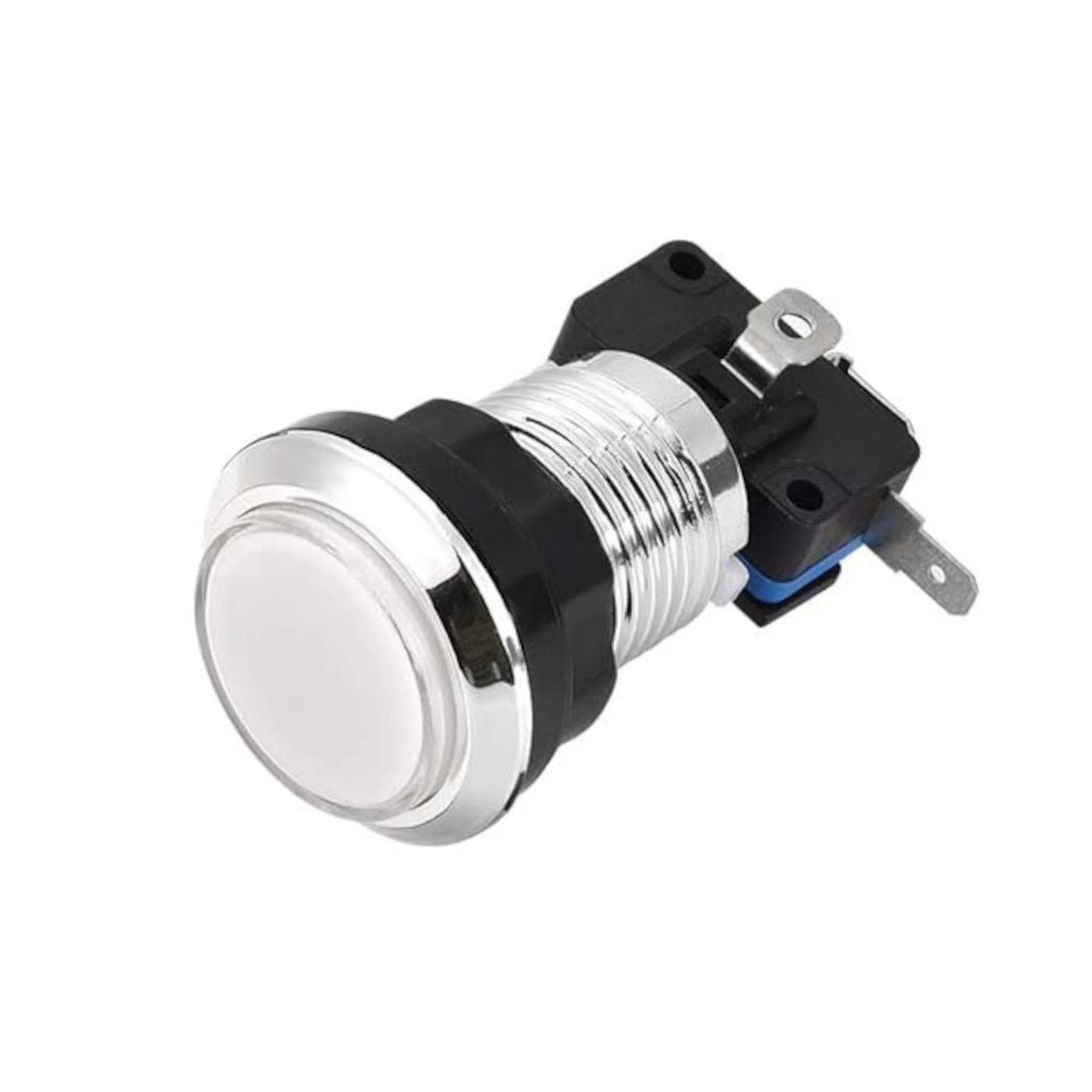 Round 33MM Electroplated White Push Button for Arcade Game Console Controller DIY