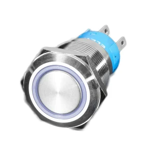 Rugged Metal On/Off Switch – 19mm 6V RGB On/Off