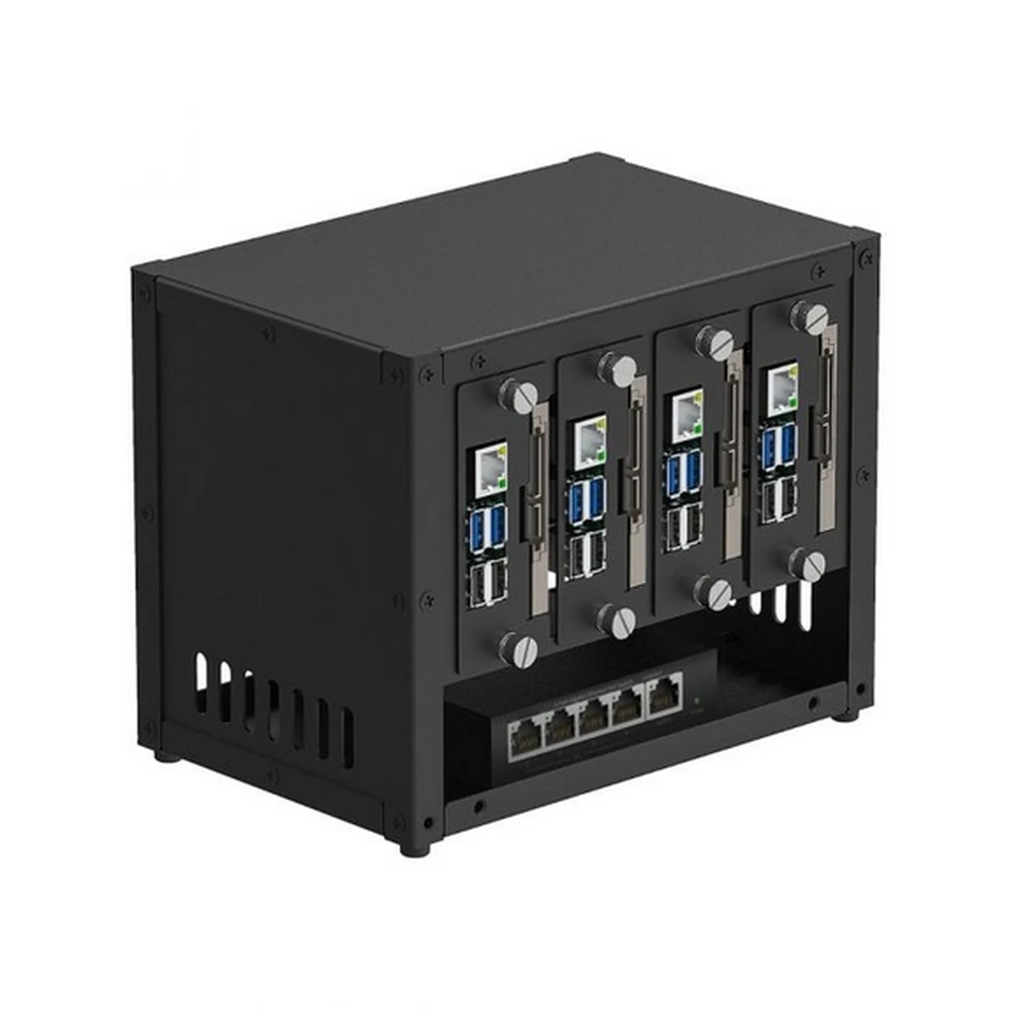 UCTRONICS Enclosure for Raspberry Pi Cluster, Compatible with Raspberry Pi 5, 4B, 3B+/3B