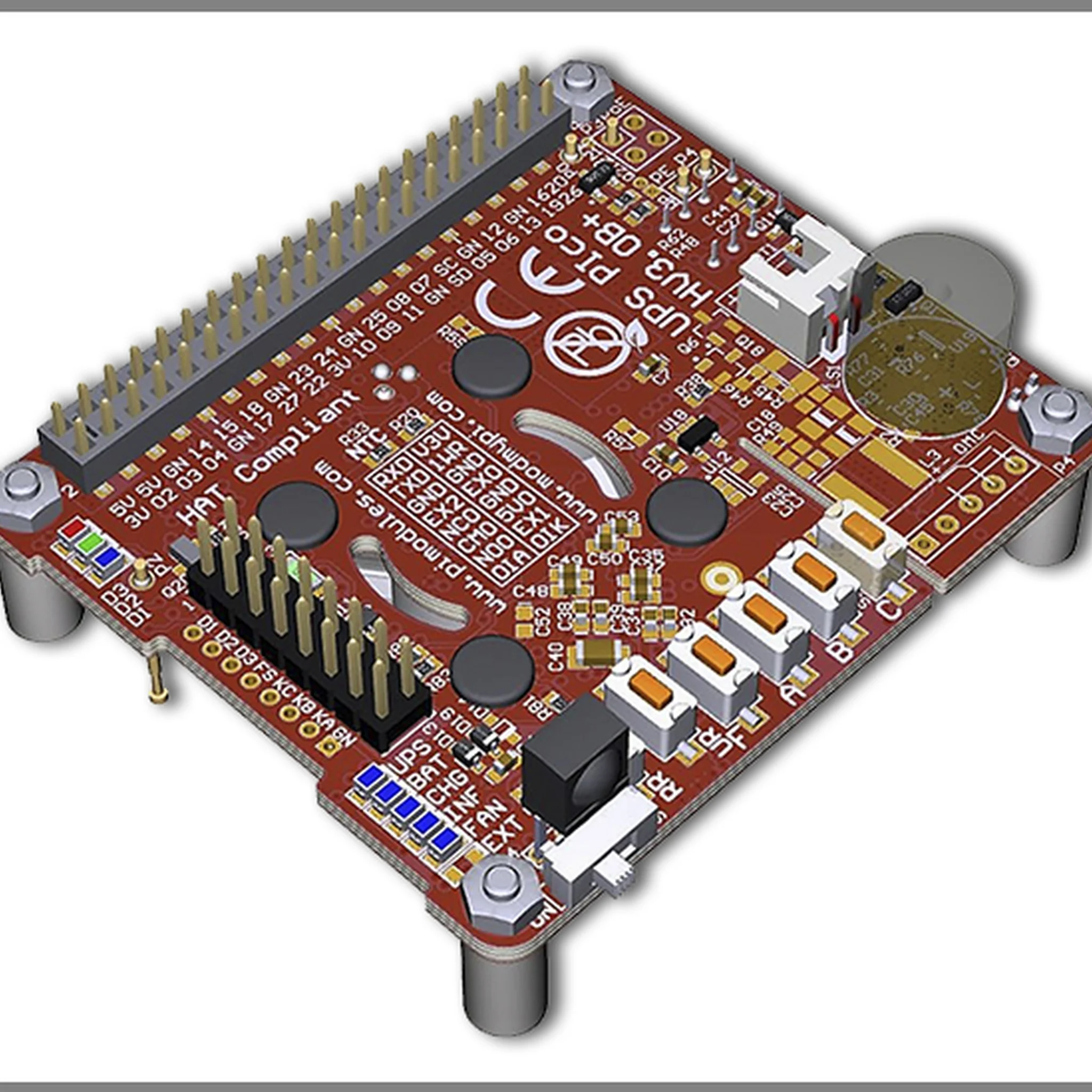 UPS PIco HV3.0B+ HAT Stack 450