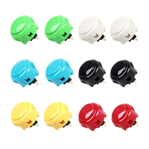 Άσπρο 30mm Push Button for Arcade Game Joystick Controller