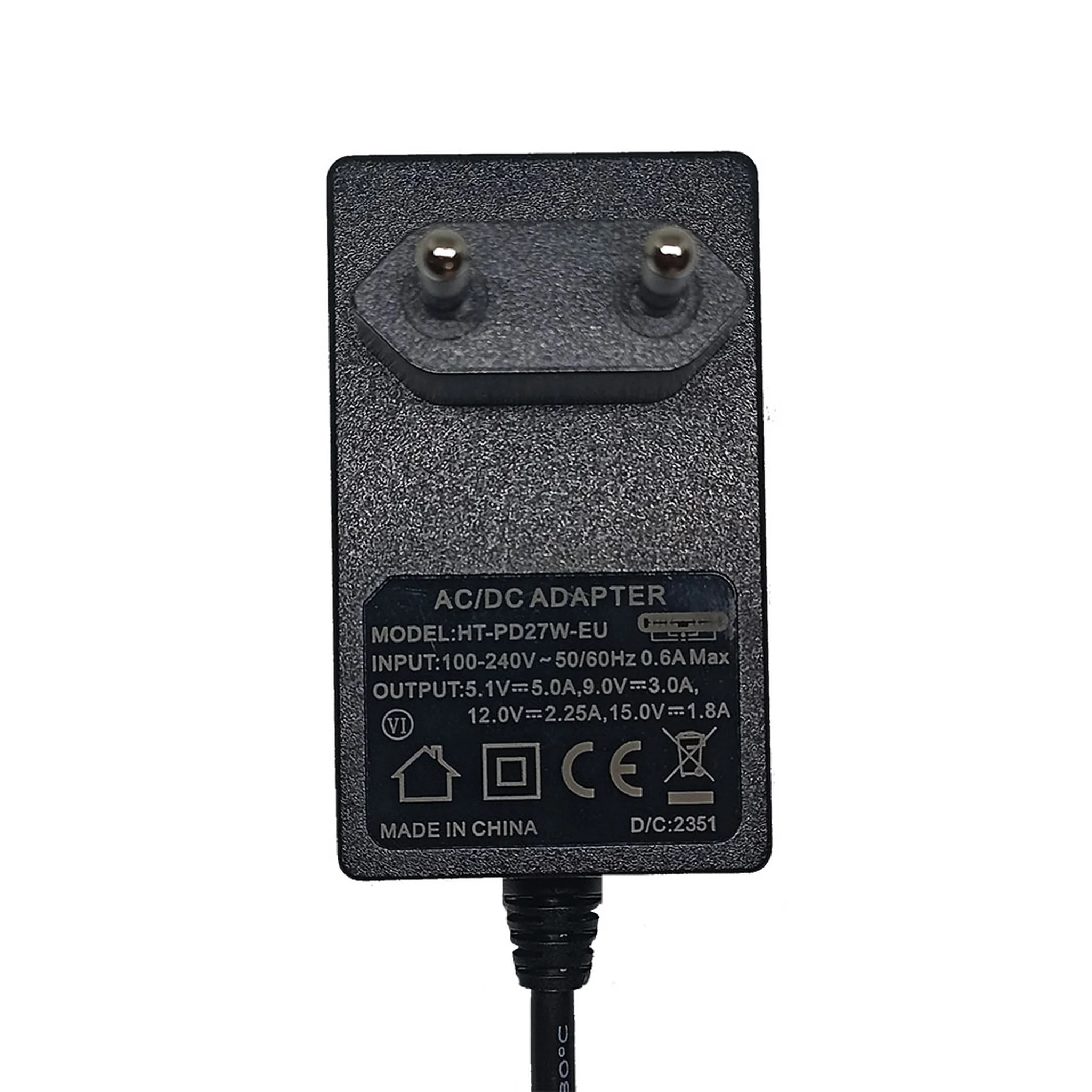 Τροφοδοτικό για Raspberry Pi 5 27W EU Black 1.2m, Μαύρο