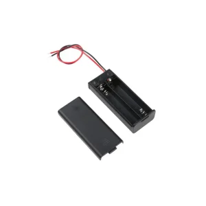 2xAAA Battery Case with Cover and Switch