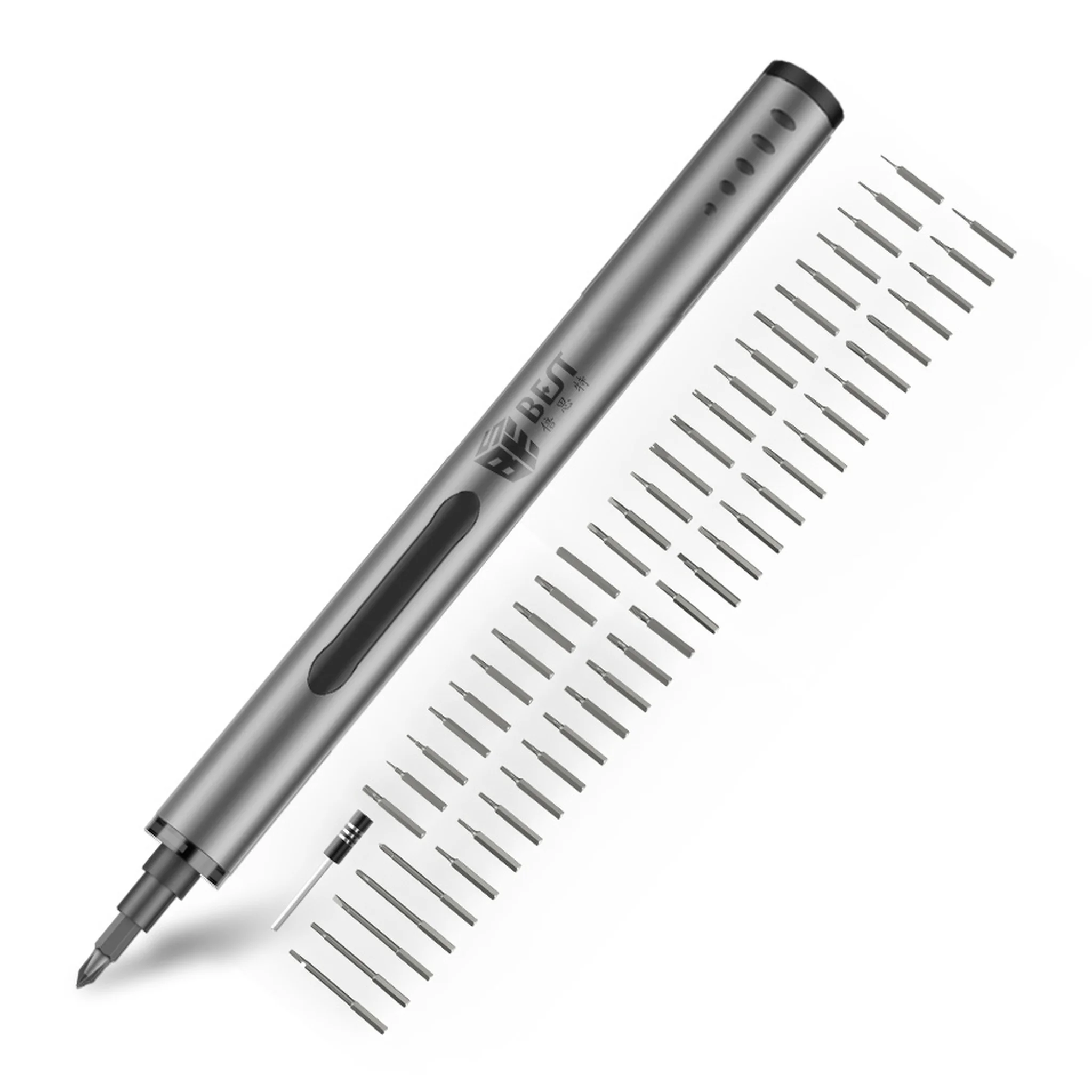 57 σε 1 – BEST Επαναφορτιζόμενο ηλεκτρικό κατσαβίδι BST-9911PLUS, 56 μύτες