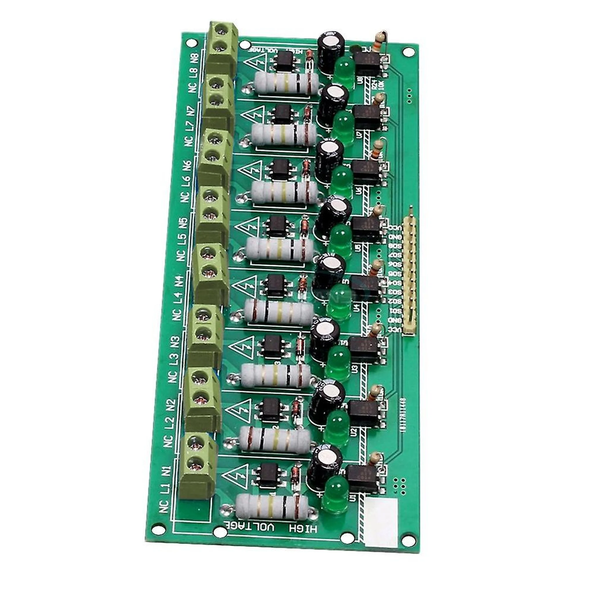 8 Channel 220V AC Optocoupler Isolation Module for PLC
