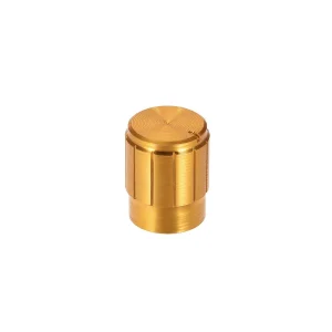 Aluminum Alloy Potentiometer Knob Cap Gold