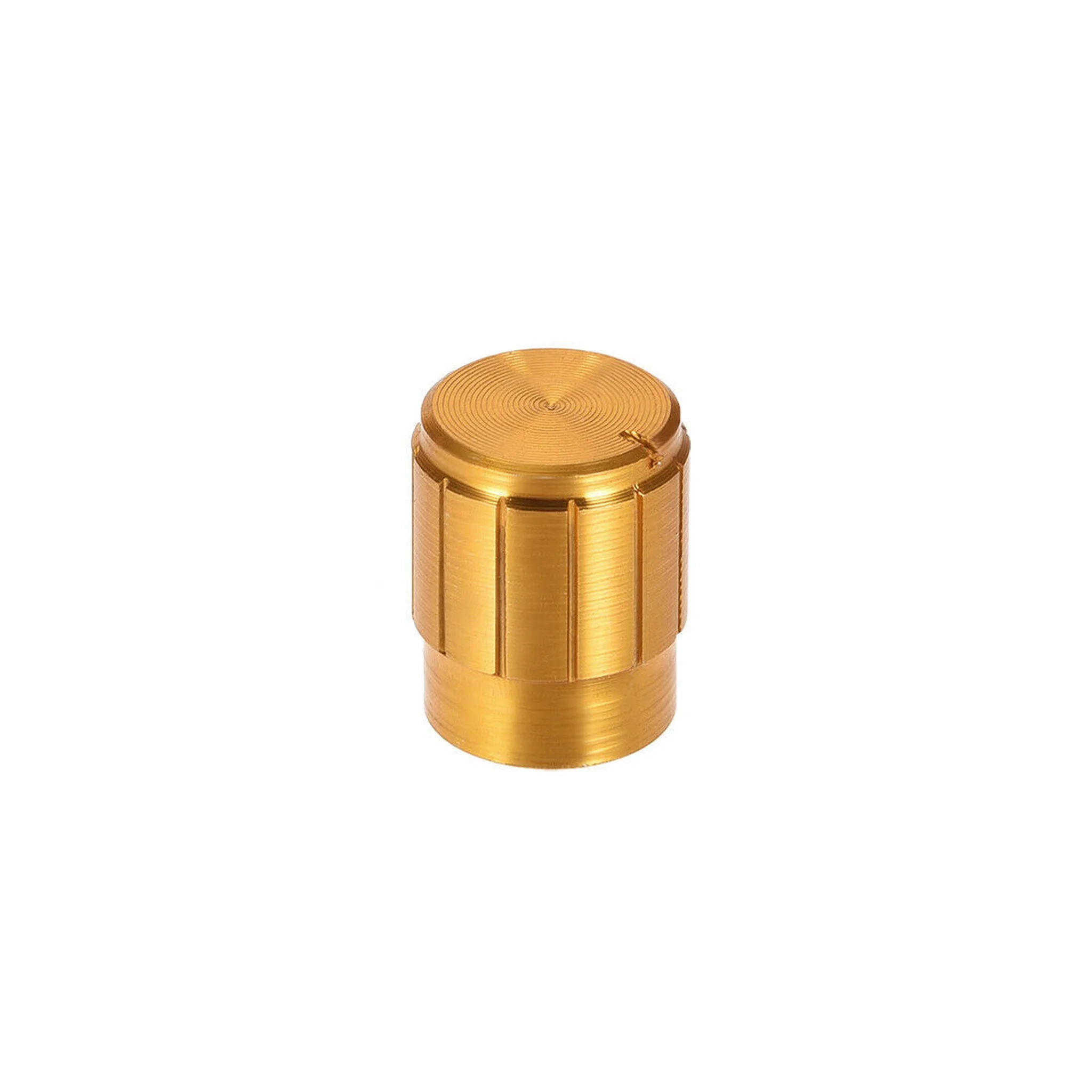 Aluminum Alloy Potentiometer Knob Cap Gold
