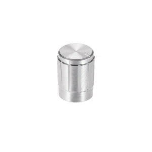 Aluminum Alloy Potentiometer Knob Cap Silver