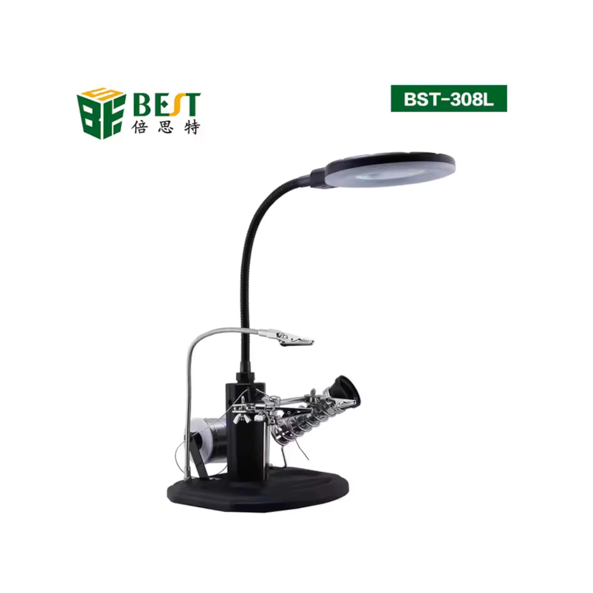 BST-308L LED Magnifier with auxiliary clip
