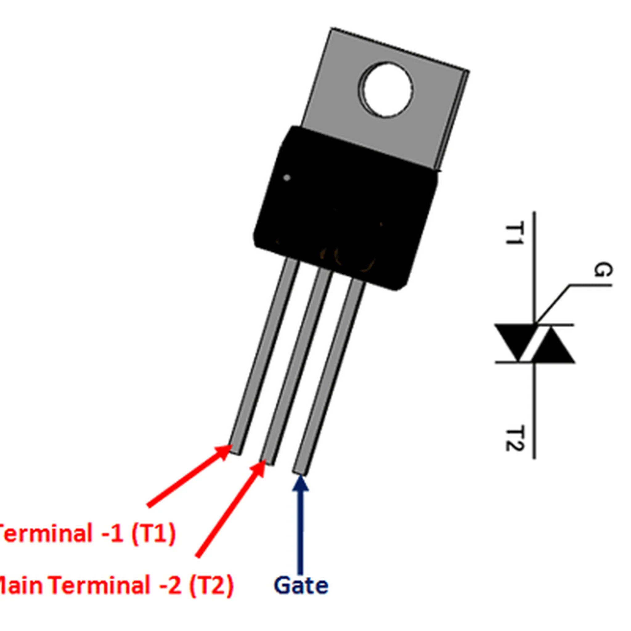 BTA10-600B  600 V, 10 A, 50mA Standard, TO-220 Thyristor