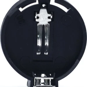 CR2025 CR2032 3V button battery holder case black round