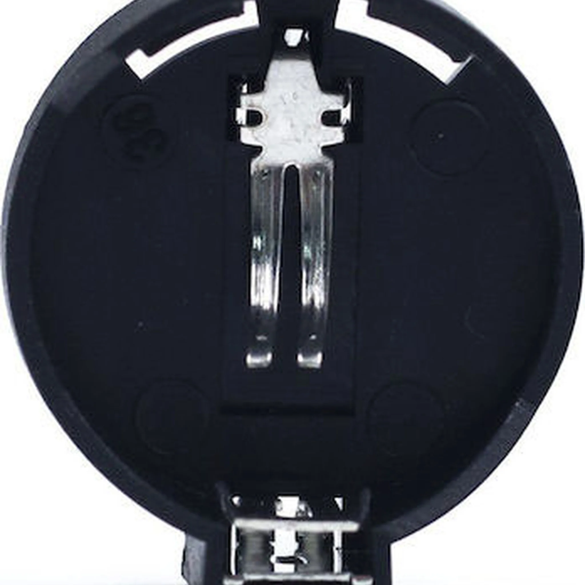 CR2025 CR2032 3V button battery holder case black round