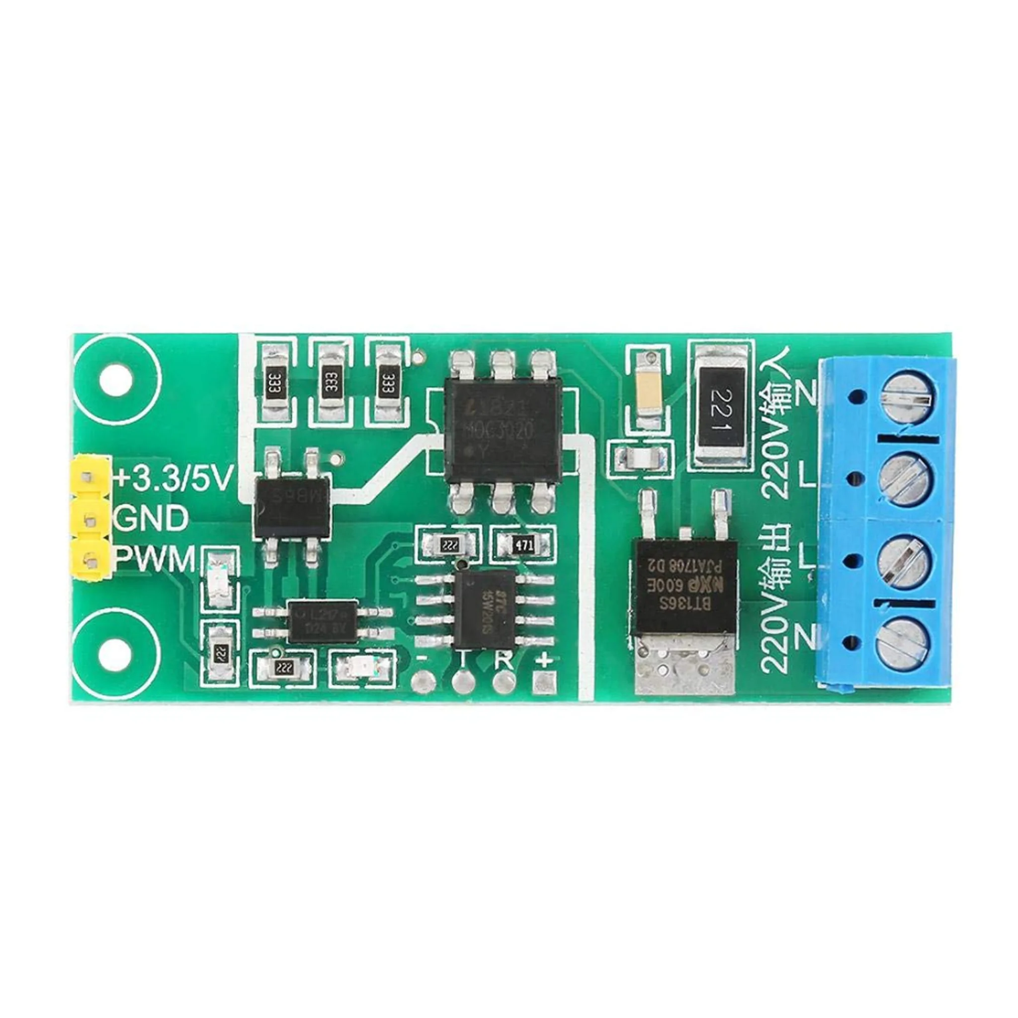 PWM Controller, YYAC-3S AC 220V Thyristor Isolation Module Dimming Speed Voltage Temperature Control Regulator SCR Motor Controller Module