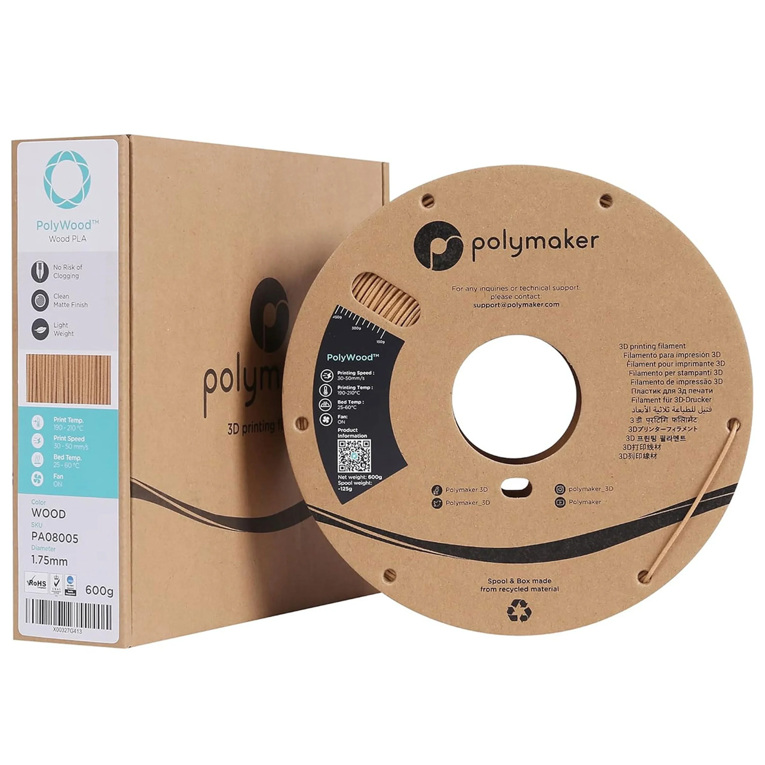Polymaker Polywood Wood mimic PLA
