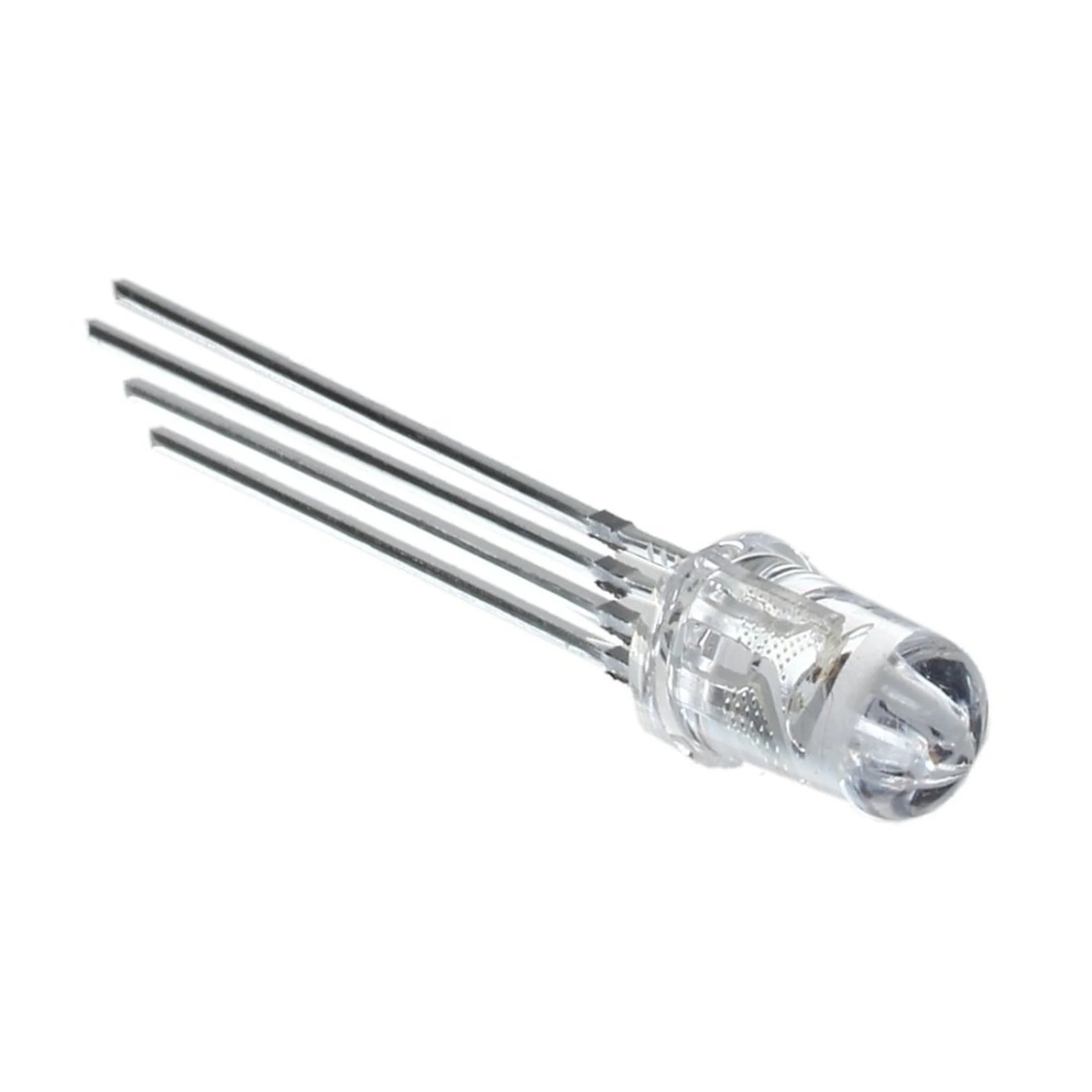 RGB Clear LED 4 Pin LED Round Through Hole – Transparent LED(5mm Common Anode)