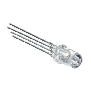 RGB Clear LED 4 Pin LED Round Through Hole – Transparent LED(5mm Common Cathode)