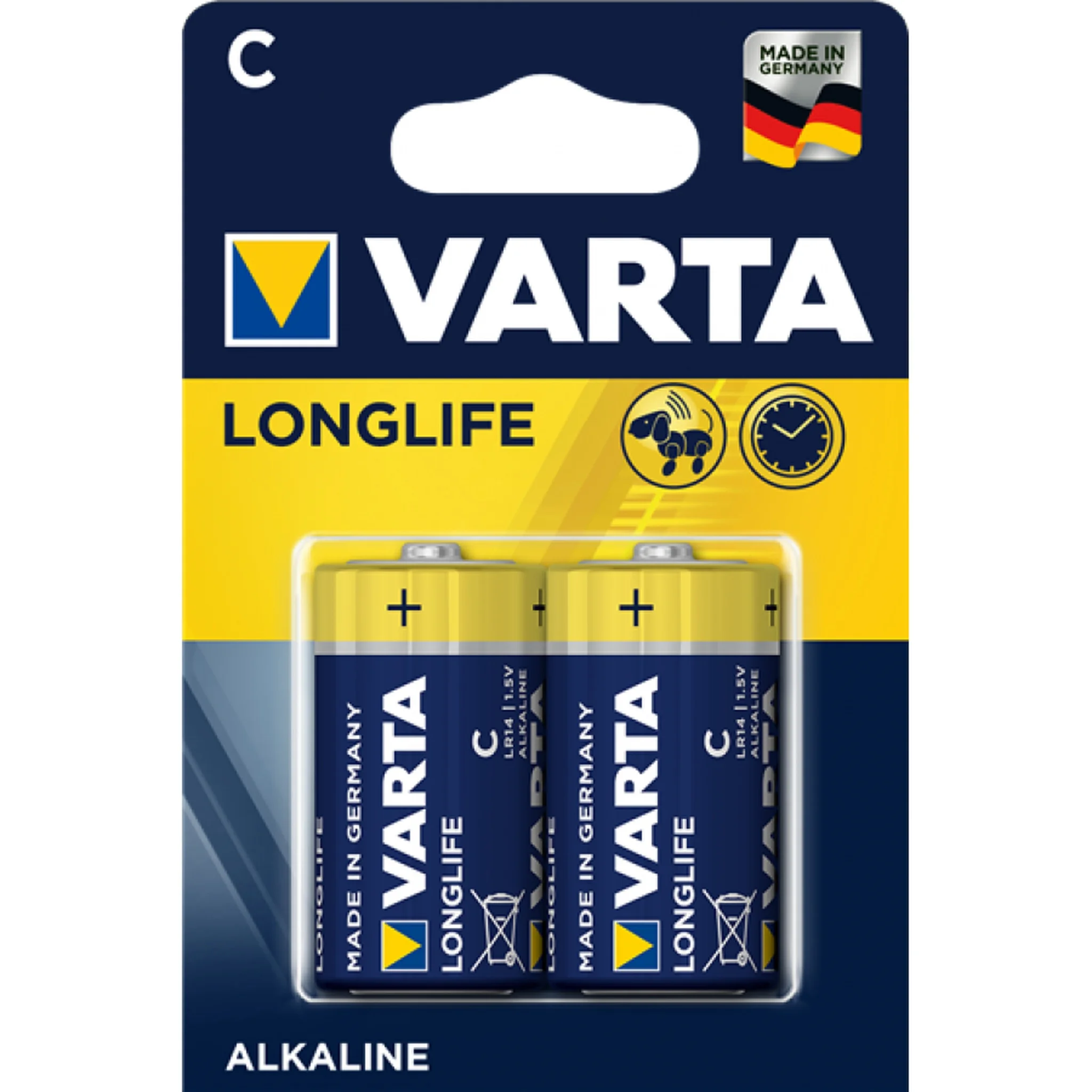 VARTA 4114 συσκ.2 AΛΚΑΛΙΚΗ LONGLIFE C