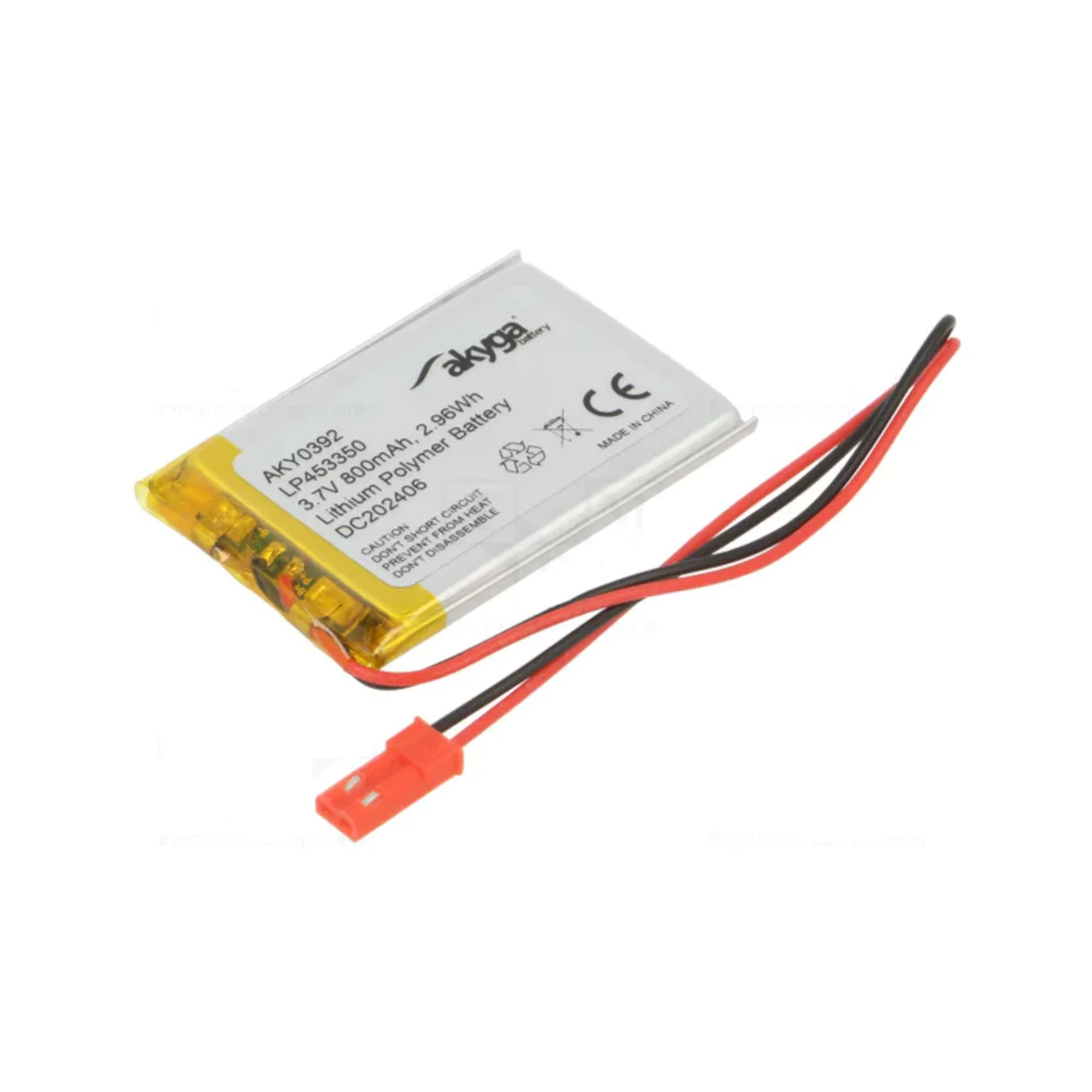 Μπαταρία Li-po 3.7V 800mAh Battery Rechargeable LP453350
